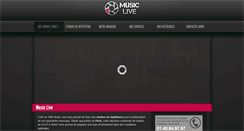 Desktop Screenshot of musiclive.fr